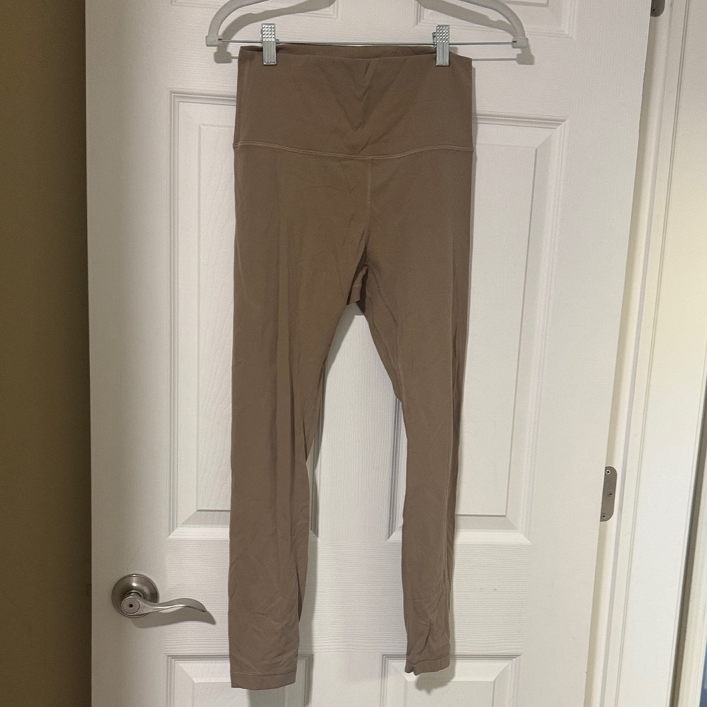 Tan High-Waisted Leggings